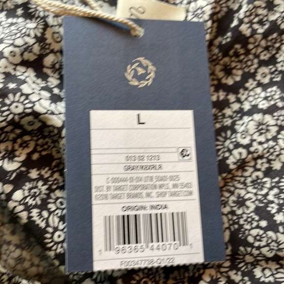 NWT Universal Thread SZ L Women's Balloon Long Sleeve Popover Blouse - Picture 14 of 15